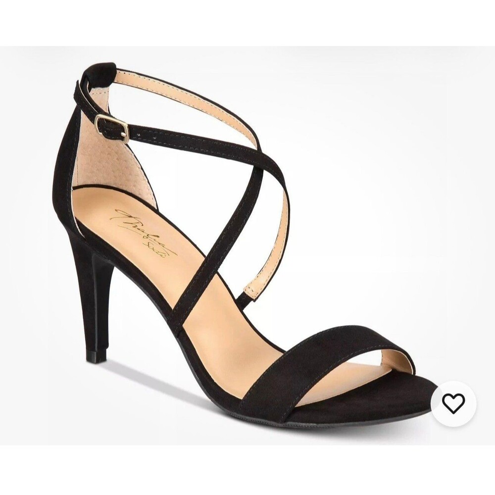 Women Darria Cross Strap High Heeled Sandals 8M Black